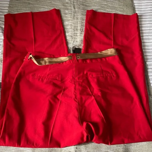 14 Sz Isabella Red wide leg trousers - Picture 6 of 9